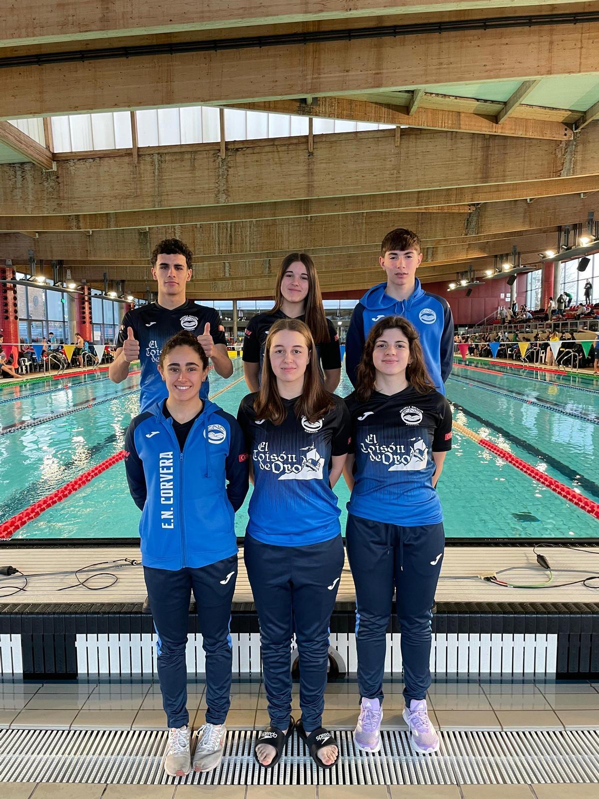 Nadadores participantes en el Campeonato de Asturias.