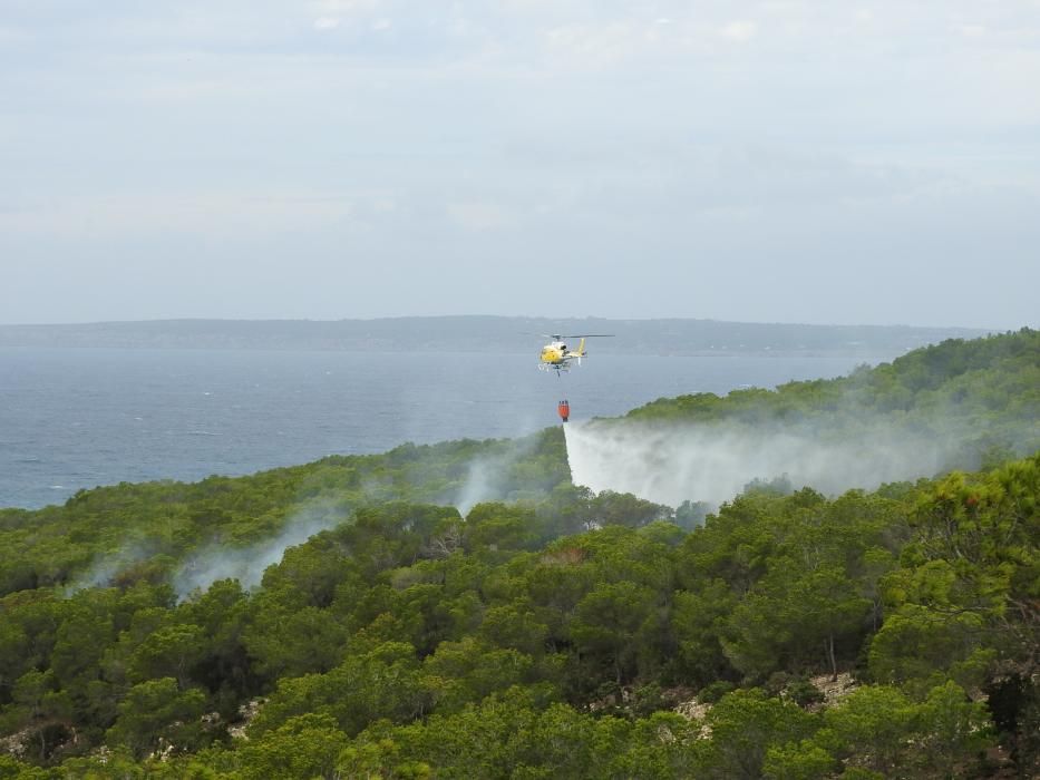 Extinguido el incendio en la Mola de Formentera.