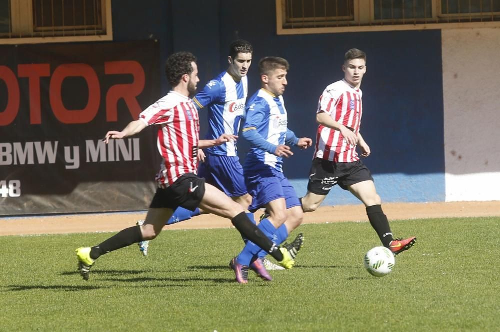 El partido entre el Real Avilés y el Siero, en imágenes