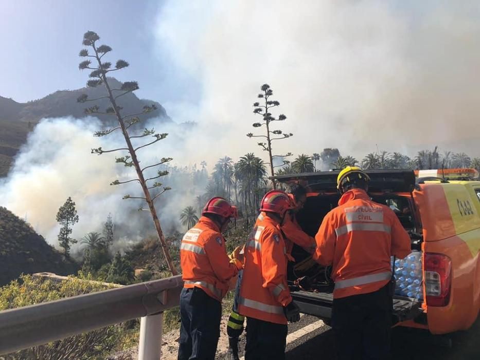 Incendio en Fataga