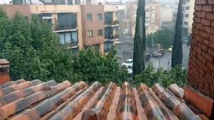 Una tormenta cargada de granizo en la Catalunya central