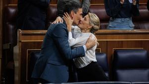 Pedro Sánchez y Yolanda Díaz.