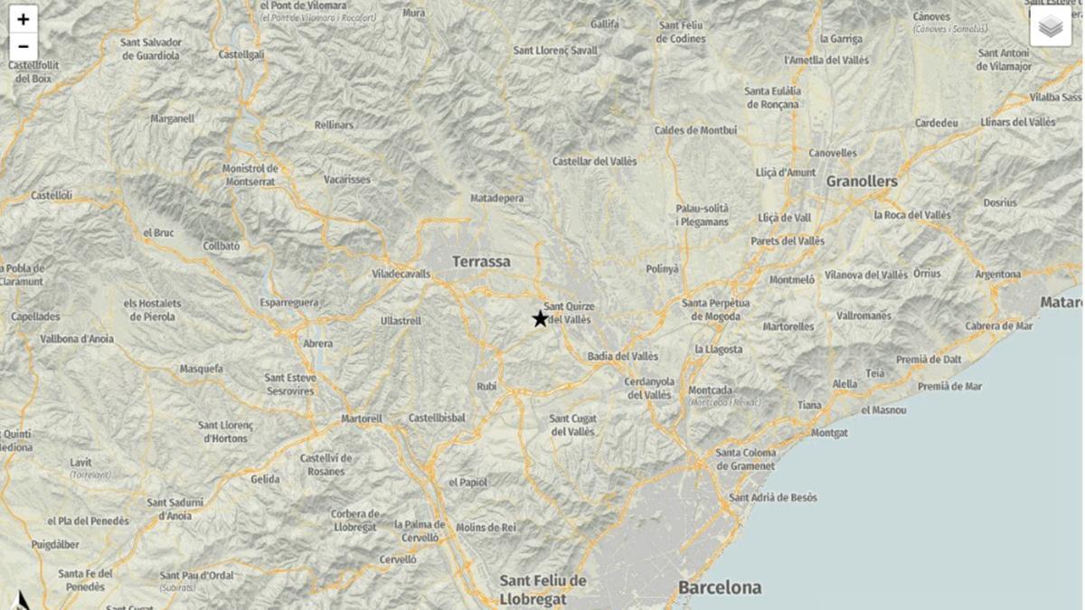 El terremoto registrado en el Vallès Occidental de madrugada
