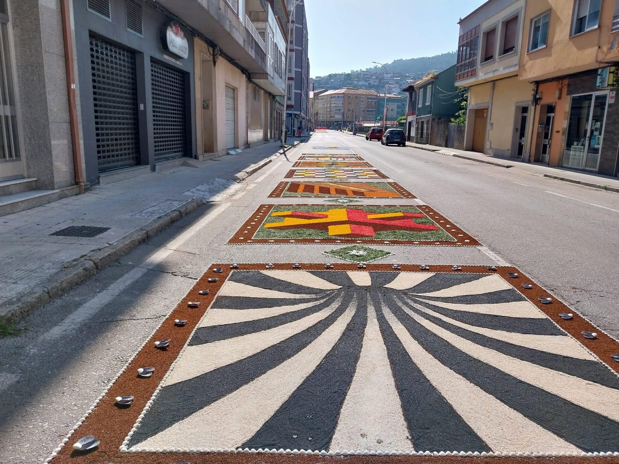 La fiesta de las alfombras florales del Corpus en Bueu (II)