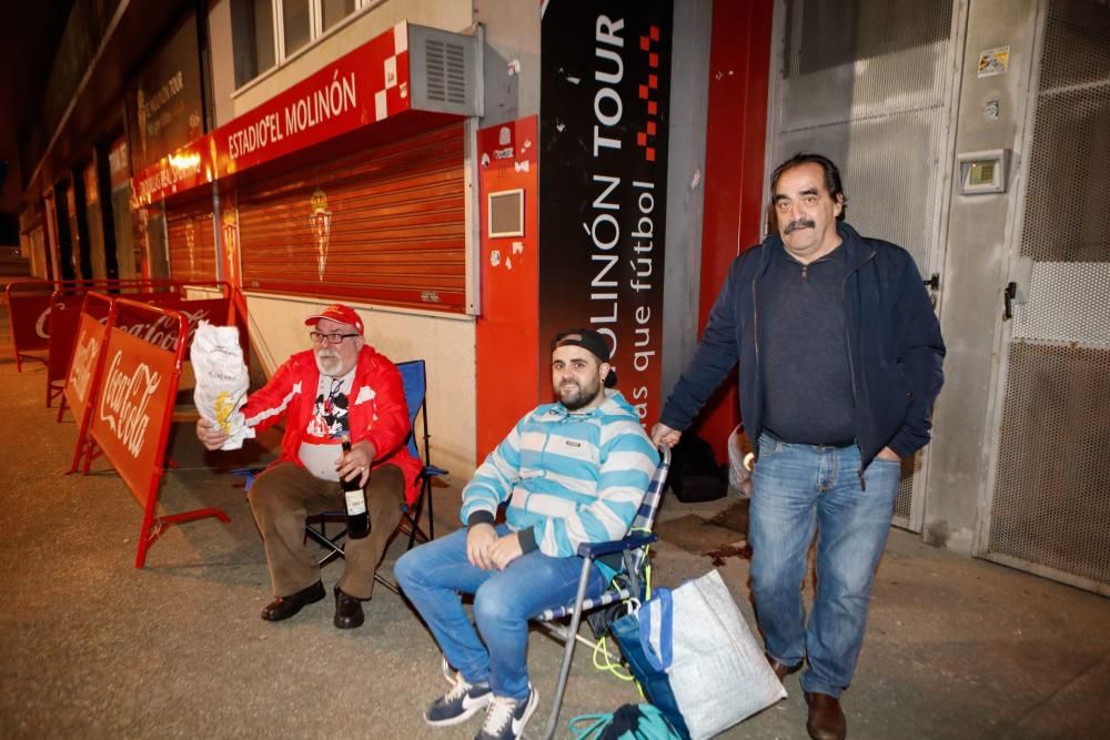 Colas en El Molinón para las entradas ante el Valladolid