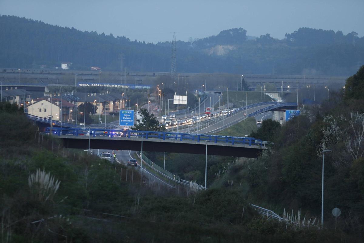 Retenciones en la zona del accidente.