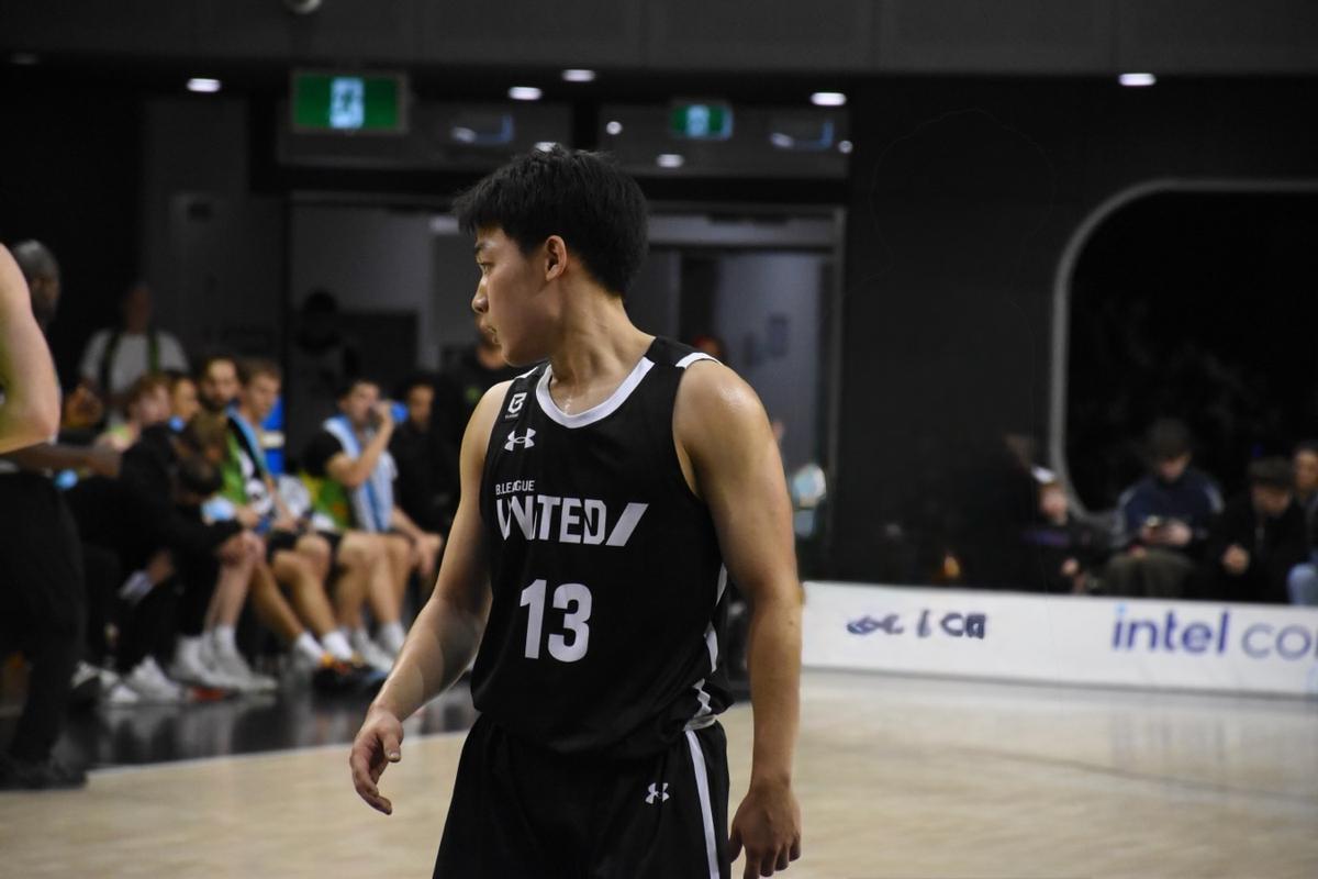 Taiga Okada este verano participó con el B.League United en dos amistosos en Austarlia