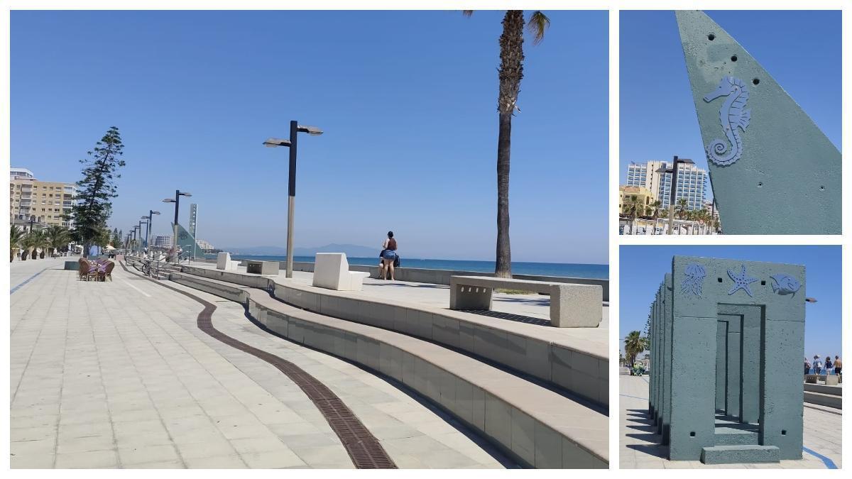 Nuevo aspecto que presenta actualmente el paseo marítimo de Morro de Gos tras los trabajos ejecutados por el Ayuntamiento.