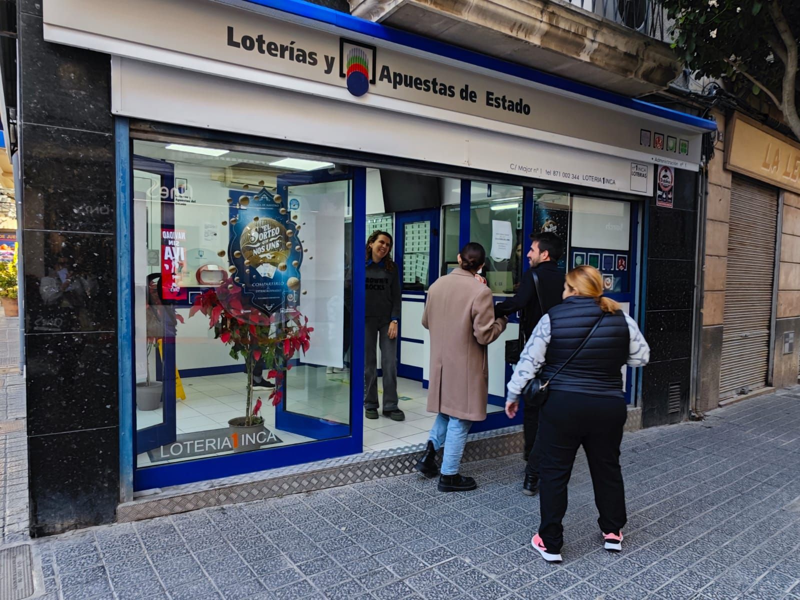 Lotería de Navidad | Las imágenes de Inca tras repartir un cuatro premio