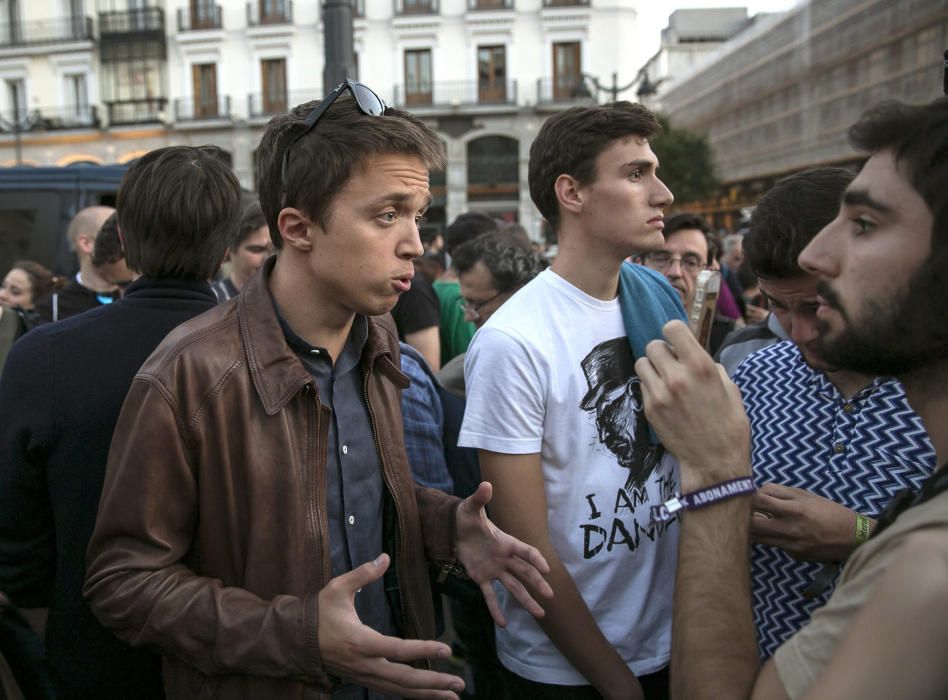 Protesta a la Puerta del Sol de Madrid pel dret a decidir