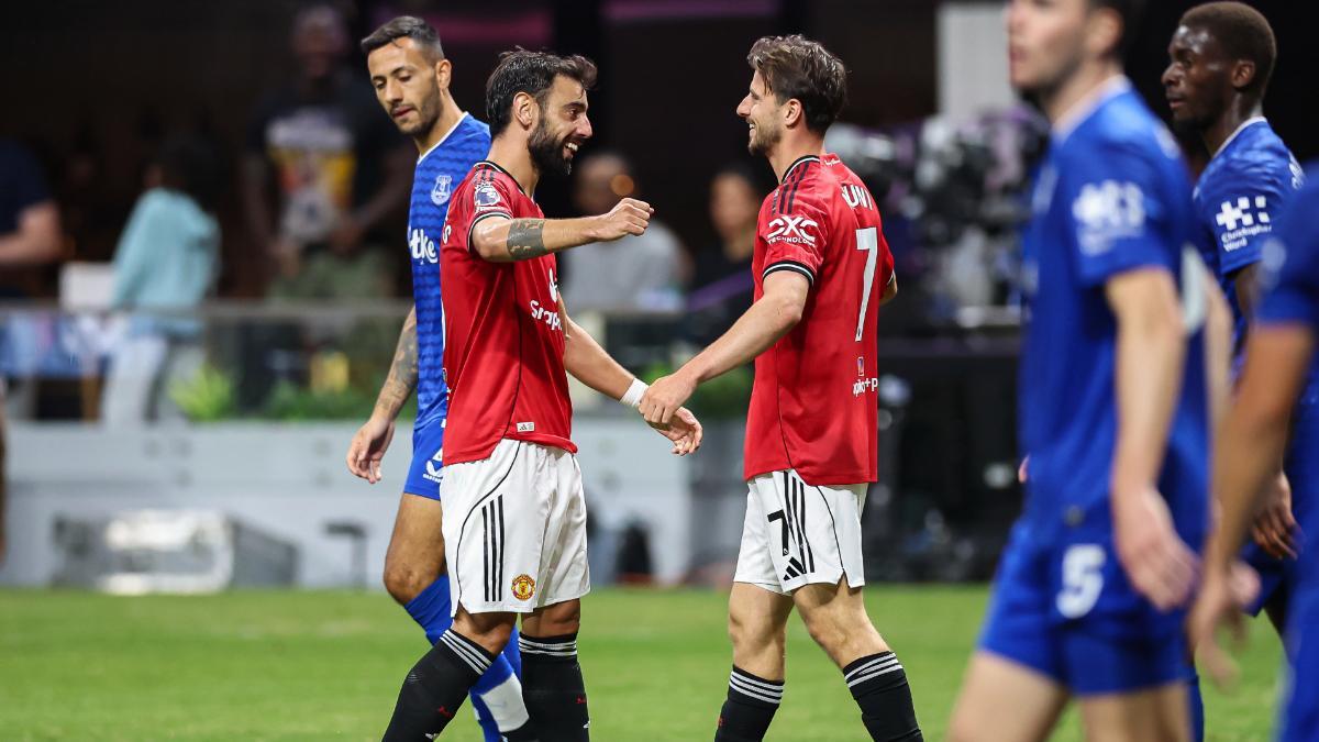 El Manchester United empató con el Everton en su último partido en Estados Unidos