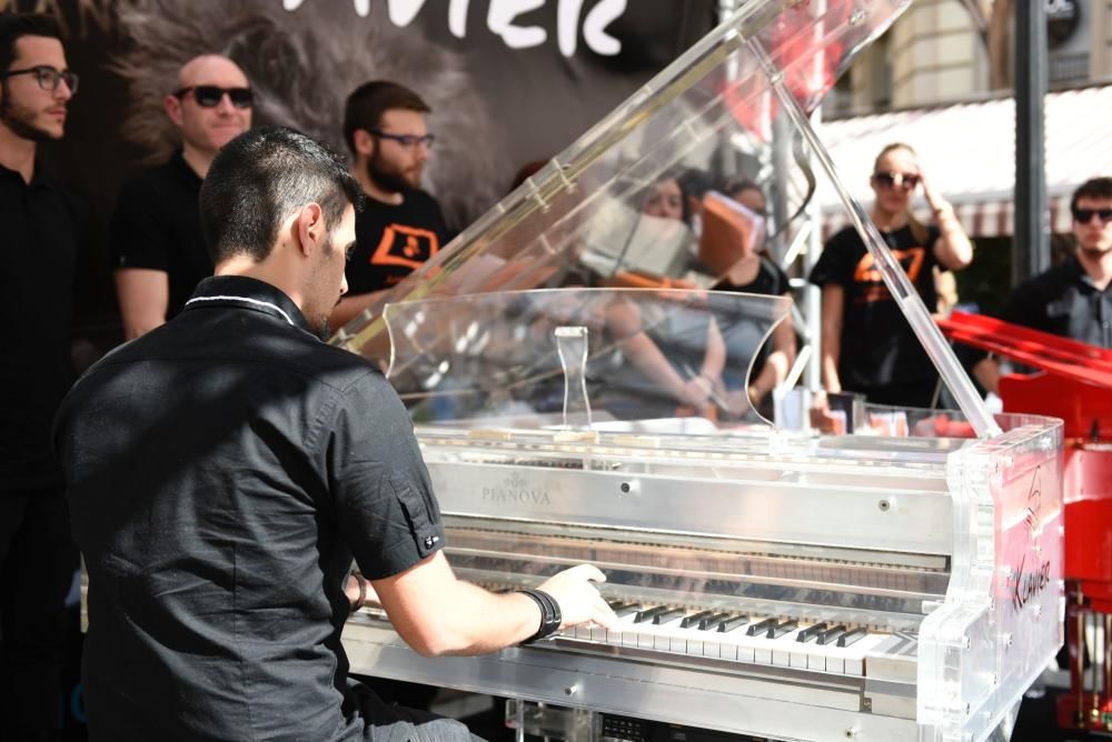 'Pianos en la calle' en la Plaza de las Flores