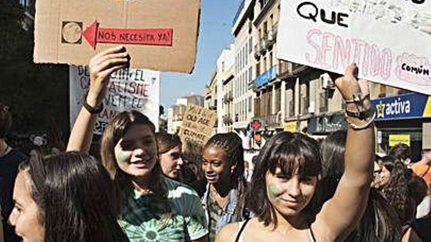 La manifestació del matí va reunir uns 500 estudiants a Manresa