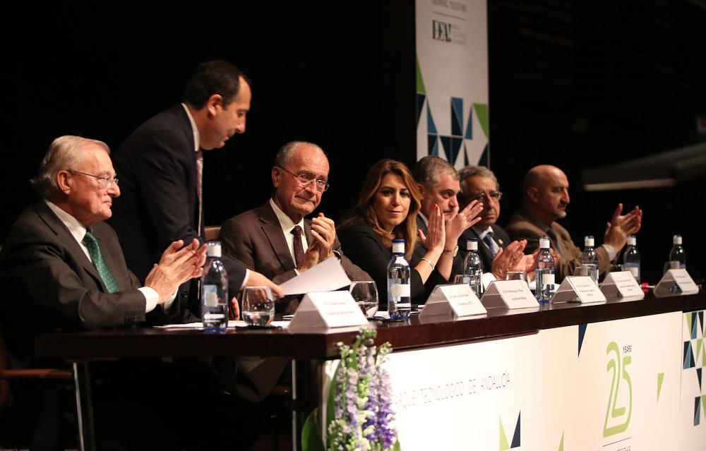 El Palacio de Congresos de Málaga acoge el acto institucional de celebración del aniversario de la tecnópolis malagueña, con la presencia de la presidenta de la Junta