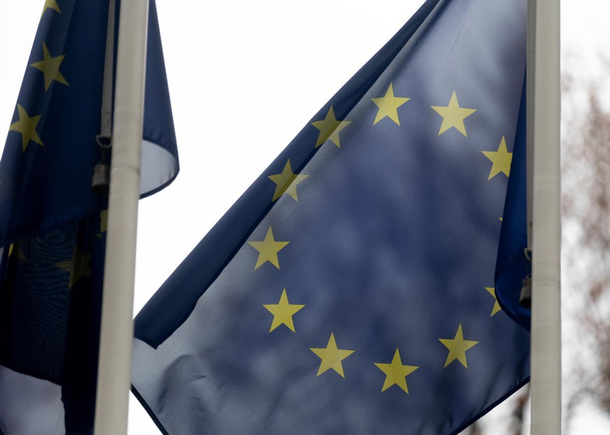 Archivo - Una bandera de la Unión Europea