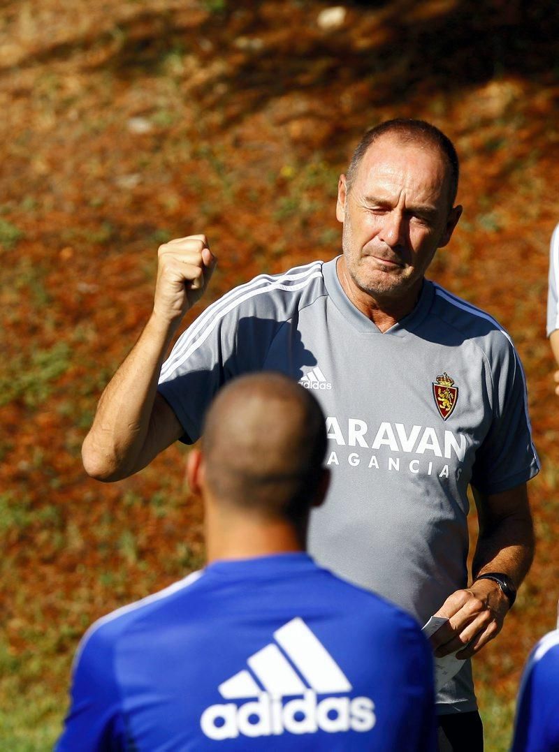 Entrenamiento del Real Zaragoza en Boltaña hoy 19 de julio