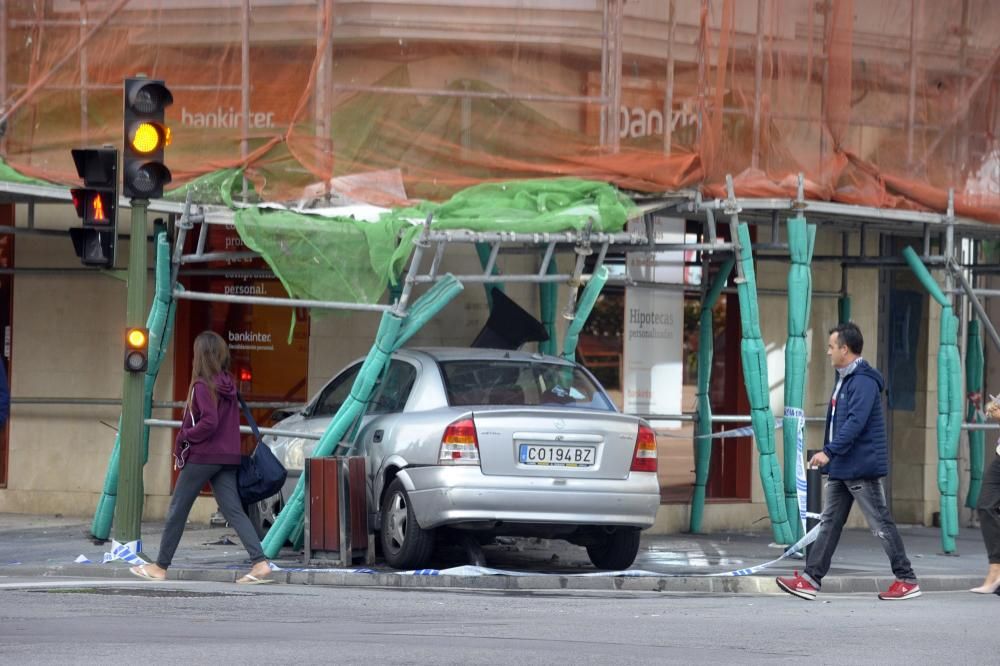 Accidente en la avenida de Oza