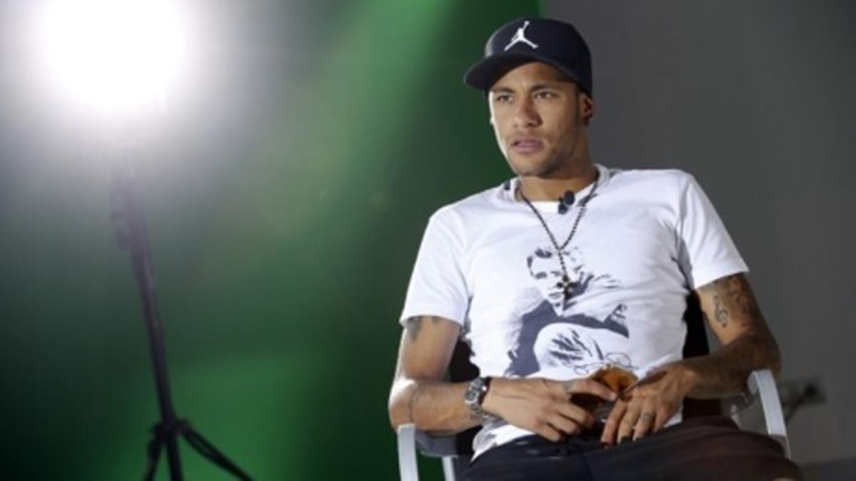 Neymar, durante la entrevista concedida a Barça TV.