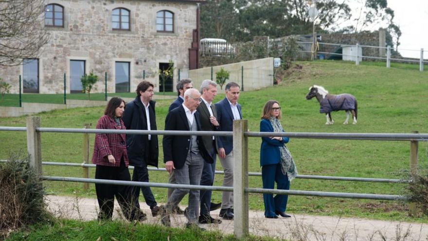 Rueda, ayer en la visita a las instalaciones de la fundación. | LOC