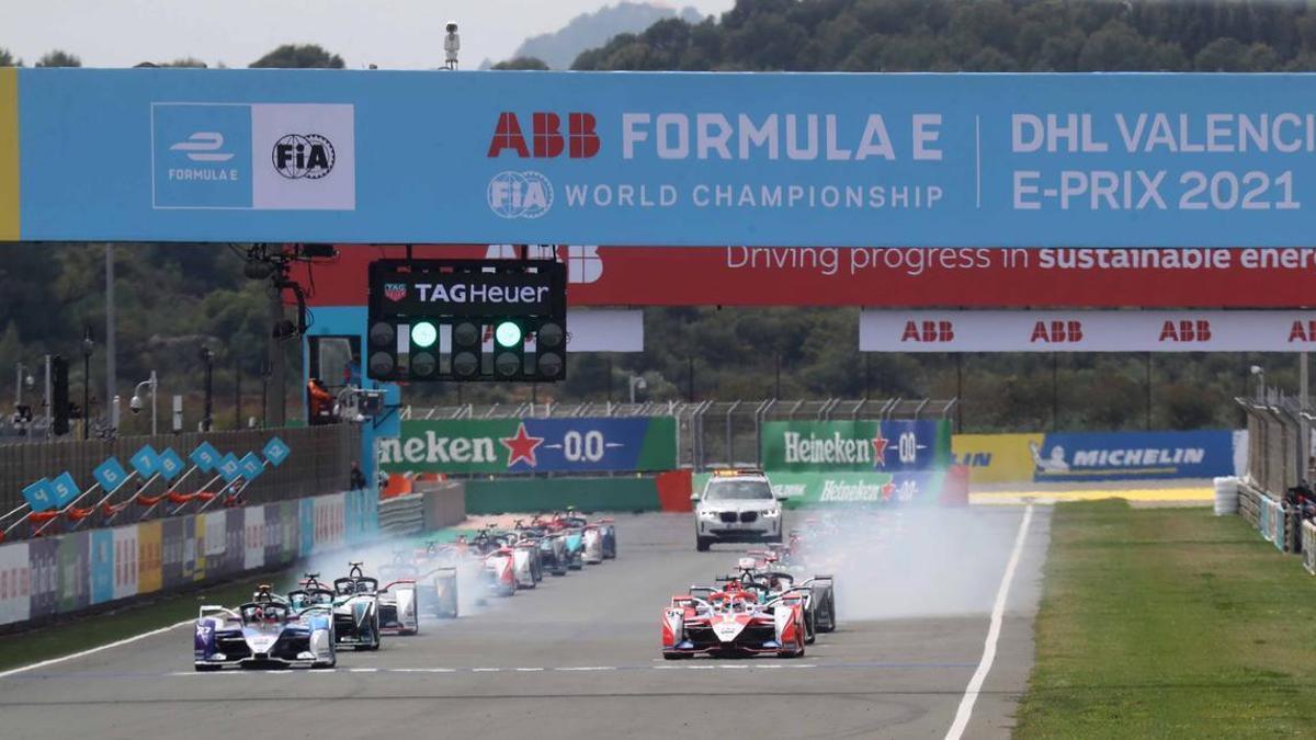 Salida del ePrix de la pasada temporada en Cheste