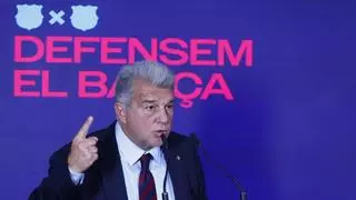 Laporta cierra la campaña con una fiesta anticipada: "Soy presidente del Barça y lo seré hasta que me muera"