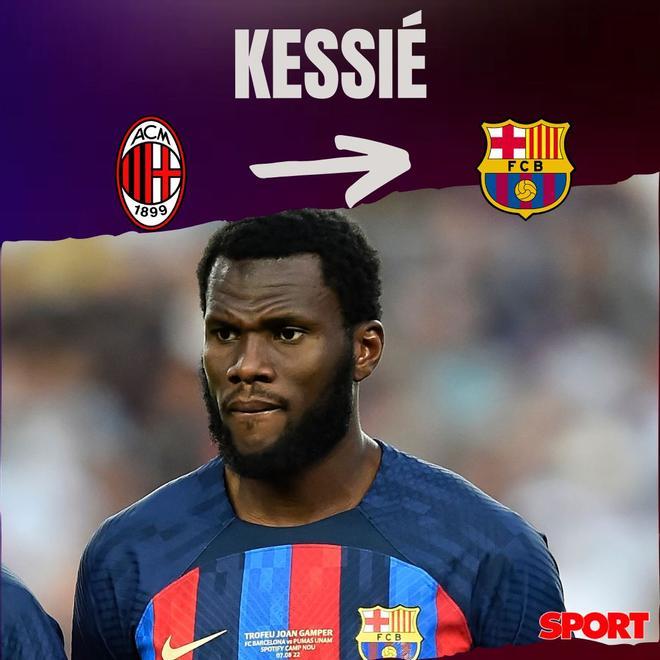 04.07.2022: Kessie - El Barça anuncia su fichaje. Se presenta el 06.07.2022 y firma por cuatro temporadas (hasta junio de 2026) y una cláusula de 500 millones. Llega con la carta de libertad procedente del Milan