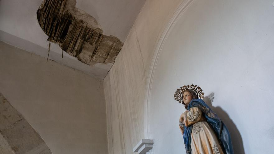 La iglesia de El Cubo del Vino espera ser remodelada ante la preocupación vecinal