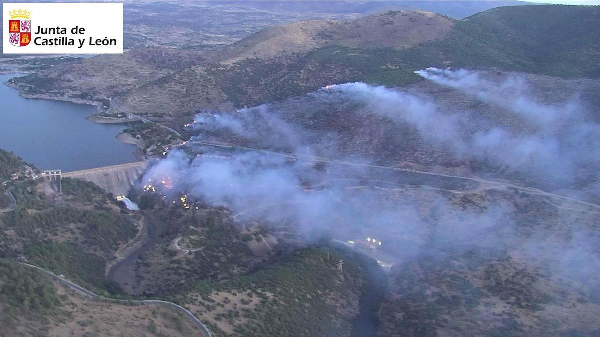 Estado en el que se encuentra el incendio de Cebreros.