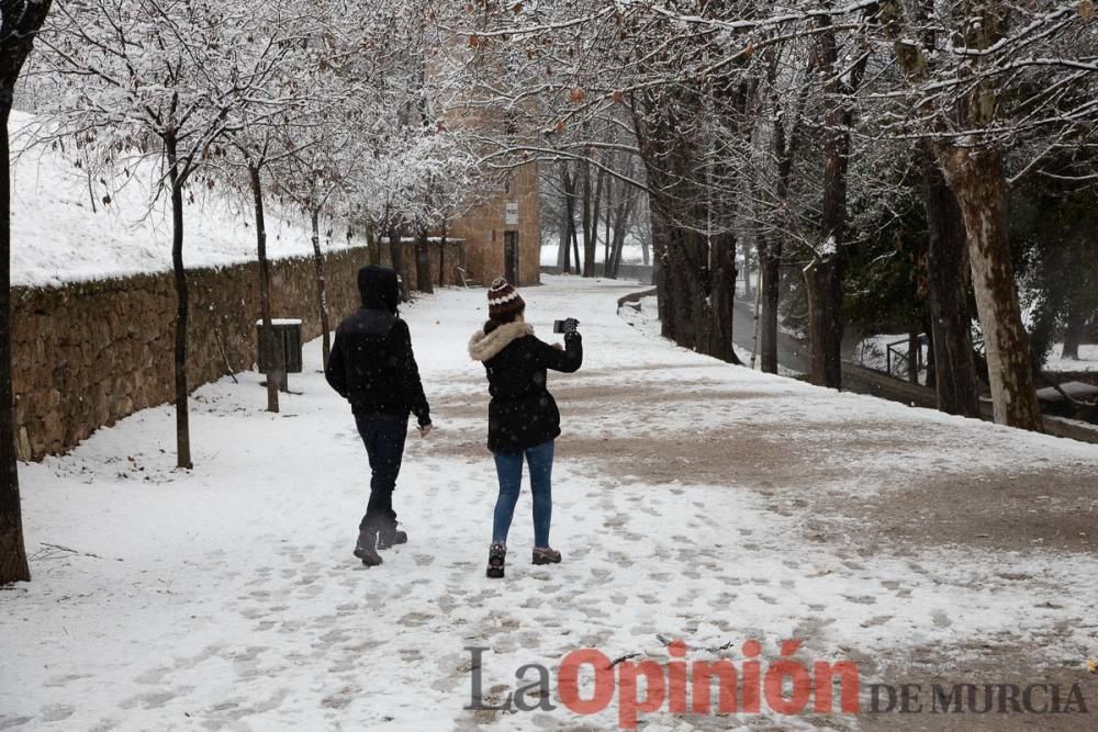 Nieve en las Fuentes del Marqués de Caravaca