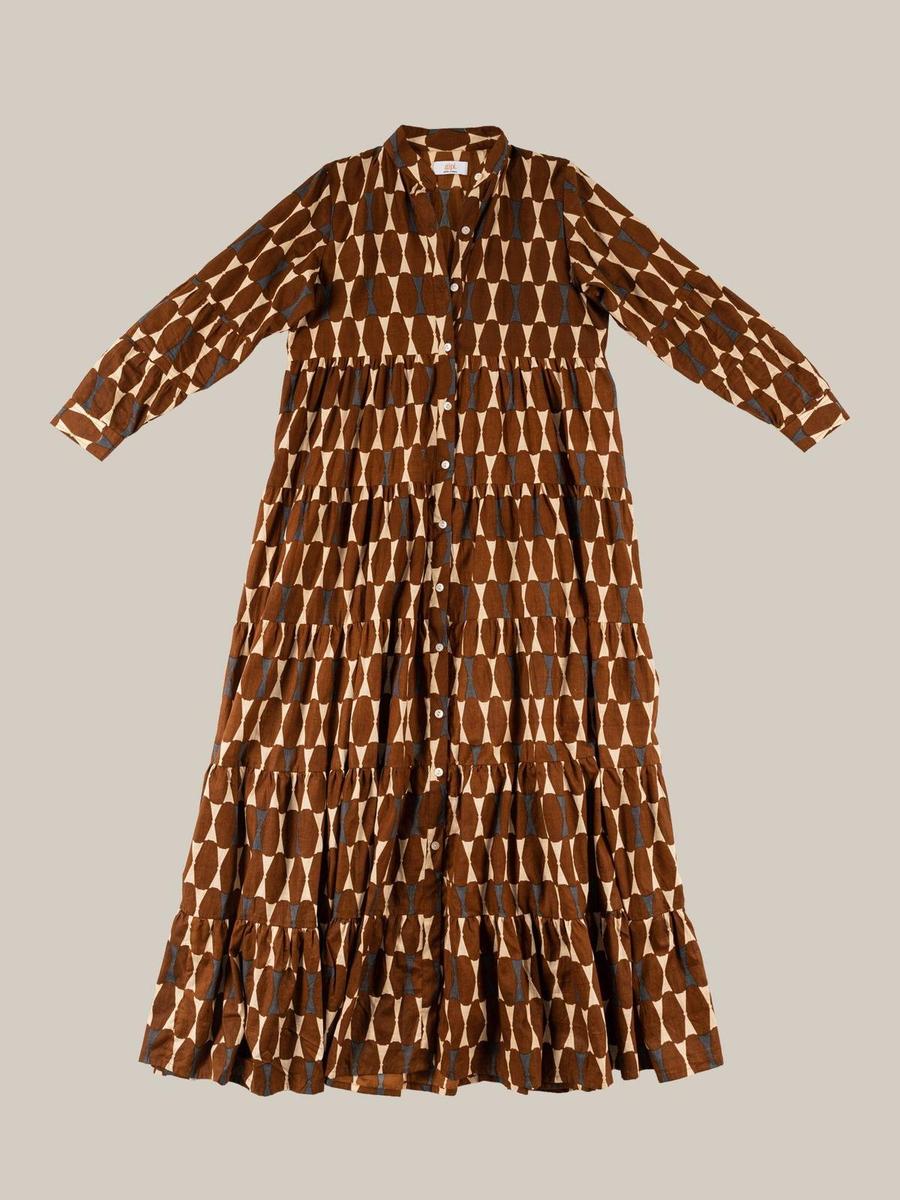 Vestido con estampado geométrico de Nutka Studios