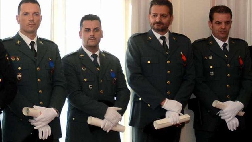 Héctor Coello, Javier Santomé y Rubén Dorado (derecha). // R. Vázquez