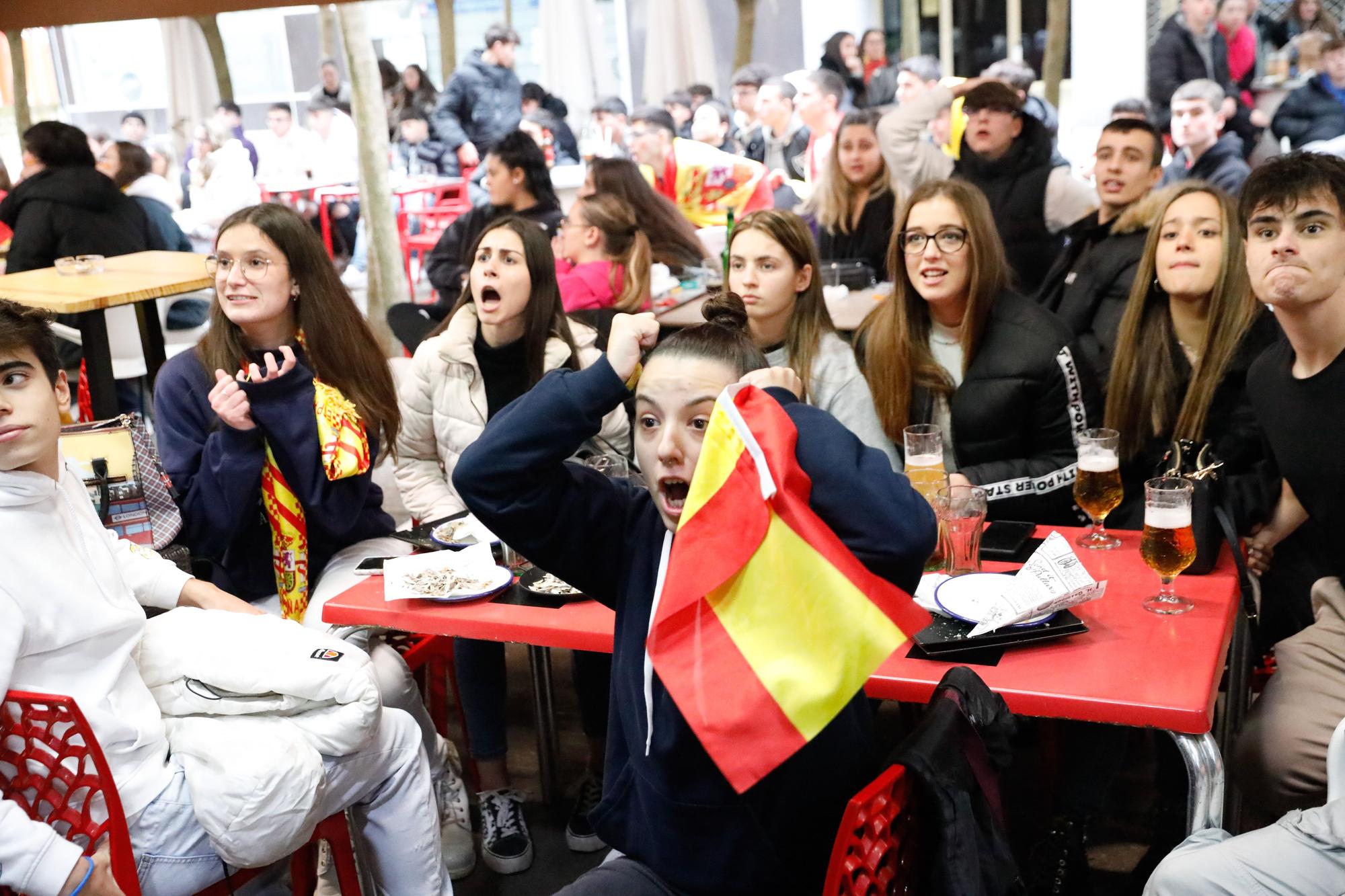 Así se vivió en Avilés la eliminación de España