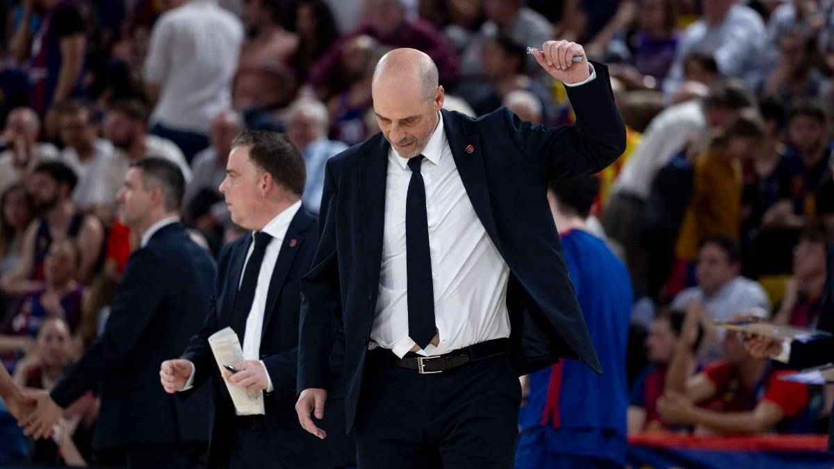 Joan Peñarroya, durante el último clásico de la Liga Endesa ante el Real Madrid