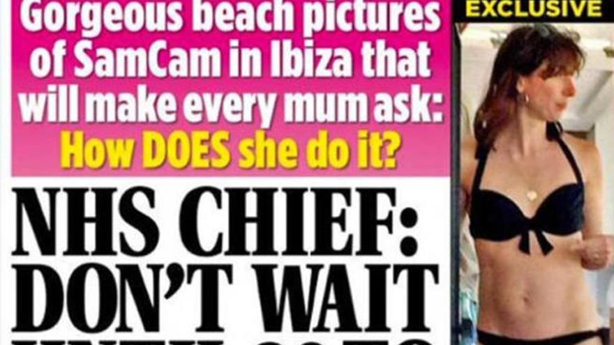 Samantha Cameron, en Ibiza.