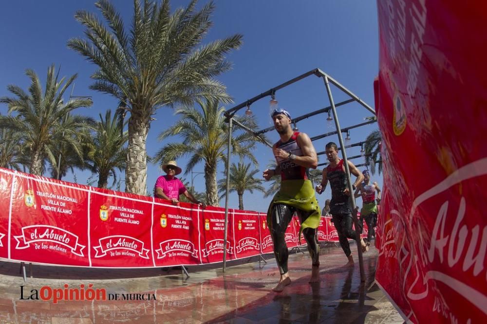 Salida del Triatlón Villa de Fuente Álamo