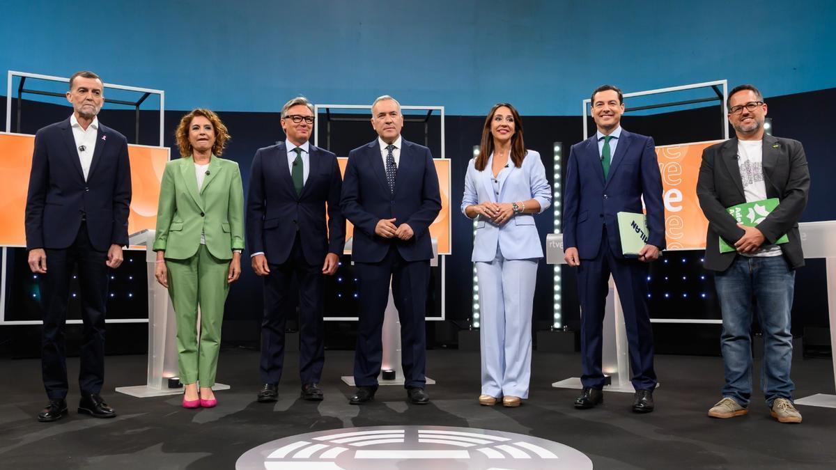 los grandes enfrentamientos del primer debate de las elecciones andaluzas