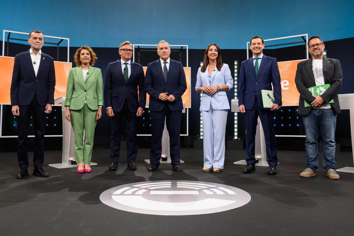 Ni una verdad", "malas personas" o "ridículos": los grandes enfrentamientos  del primer debate de las elecciones andaluzas