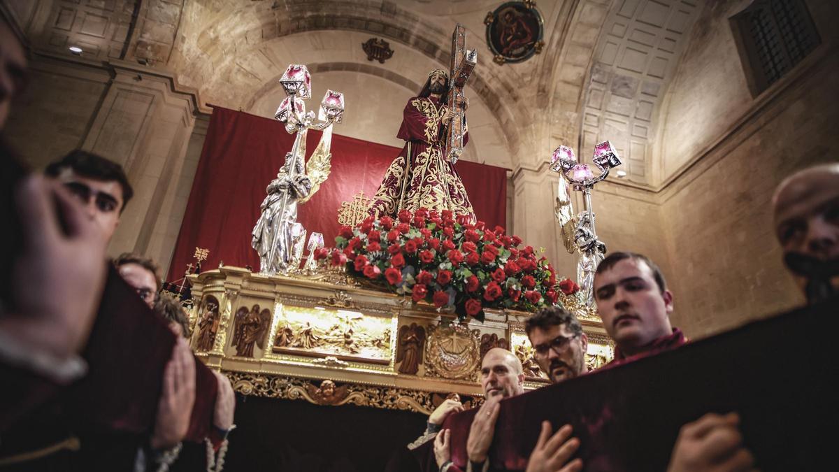 Nuestro Padre Jesús, patrón de Orihuela, en la Iglesia Santas Justa y Rufina el año pasado