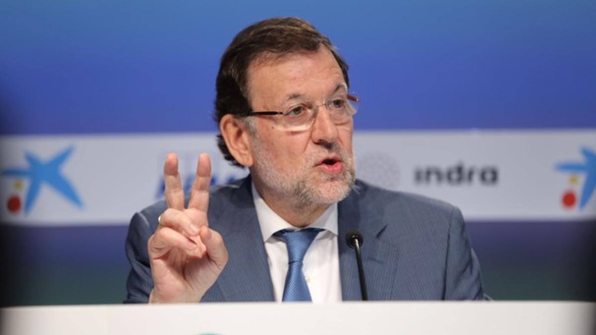 Mariano Rajoy, en la reunión del Cercle d'Economia en Sitges, el pasado mayo.