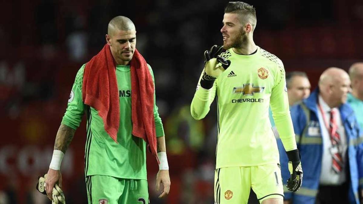 Valdés y De Gea ya se han visto las caras esta temporada