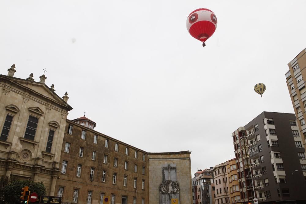 Segunda jornada, hoy viernes, de la regata de globos aerostáticos en Gijón.