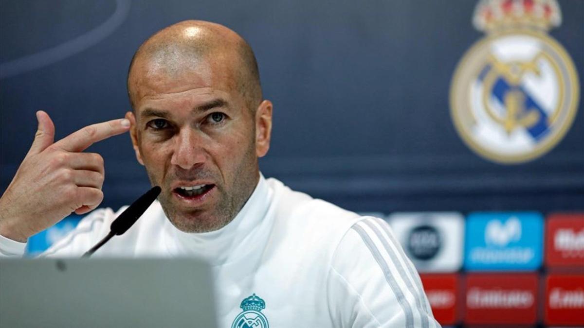 Zidane, en rueda de prensa