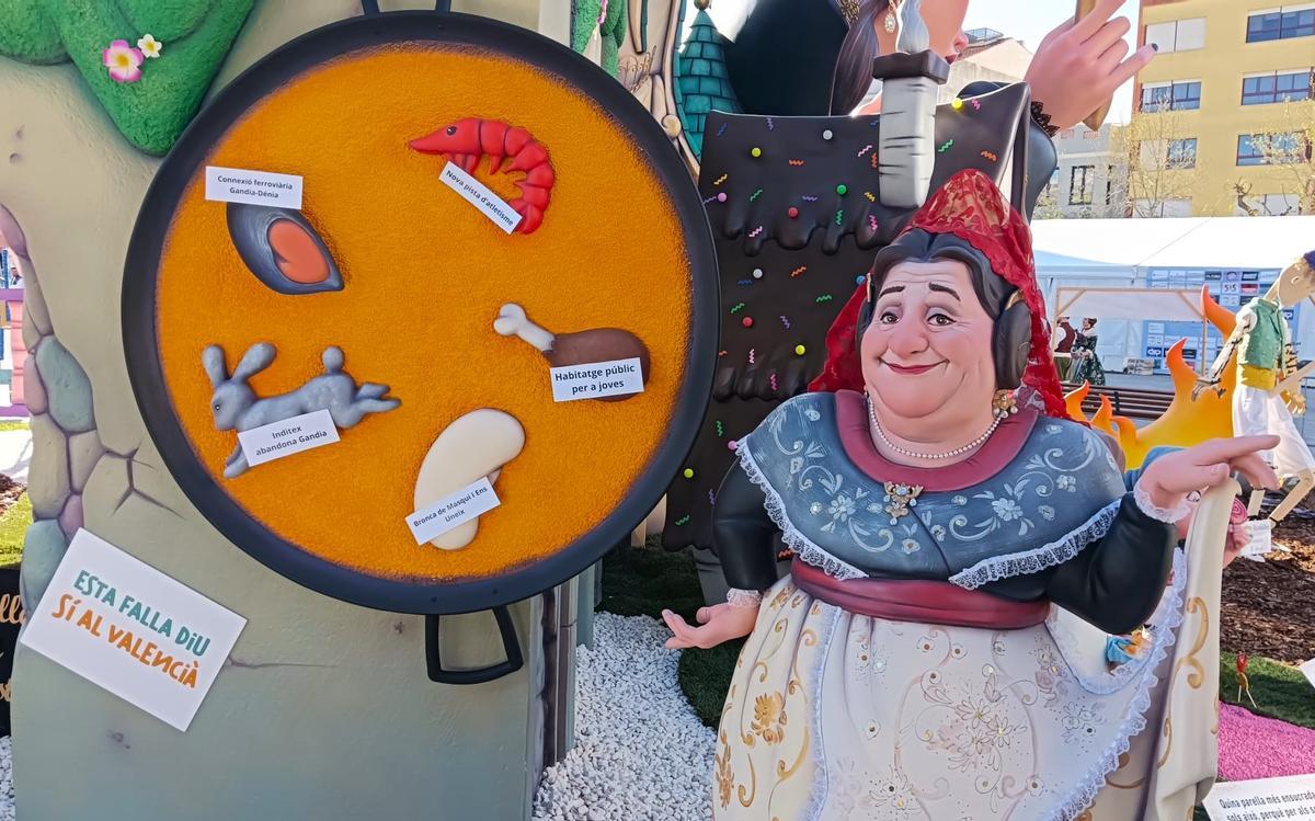 Escena de la Falla Plaça Prado.