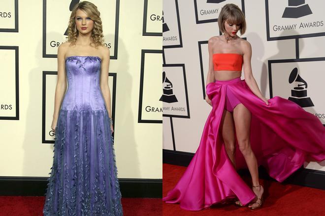 Taylor Swift Grammy 2008 y Grammy 2016