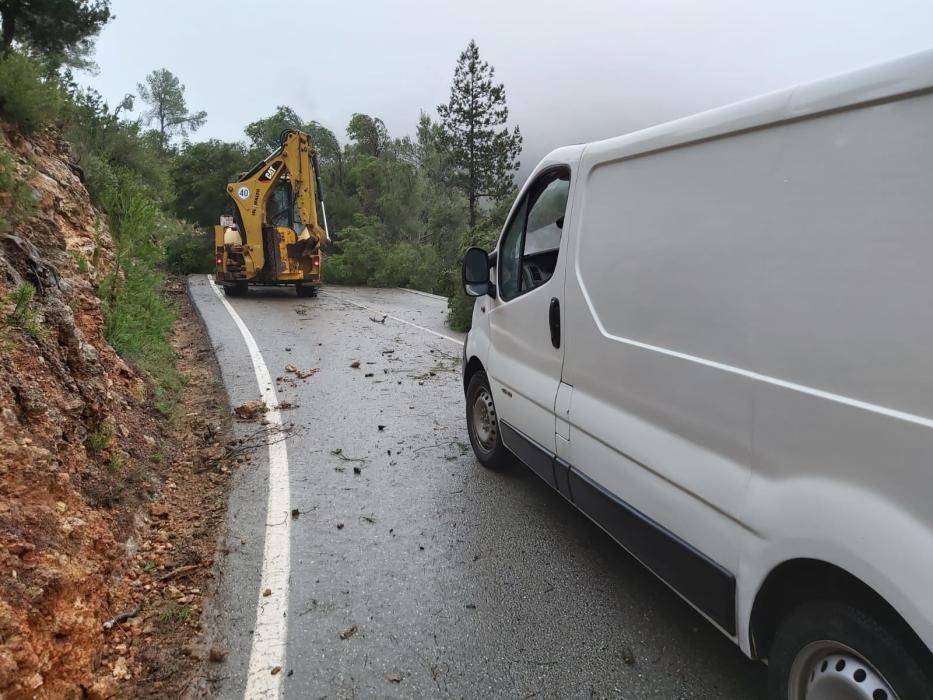 El temporal descarga sobre Ibiza y Formentera