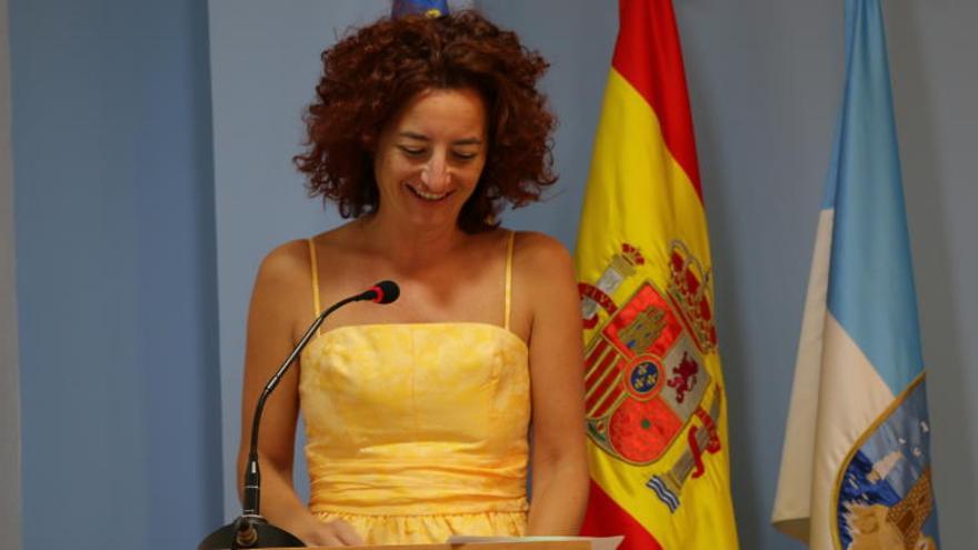 Fanny Serrano durante la rueda de prensa