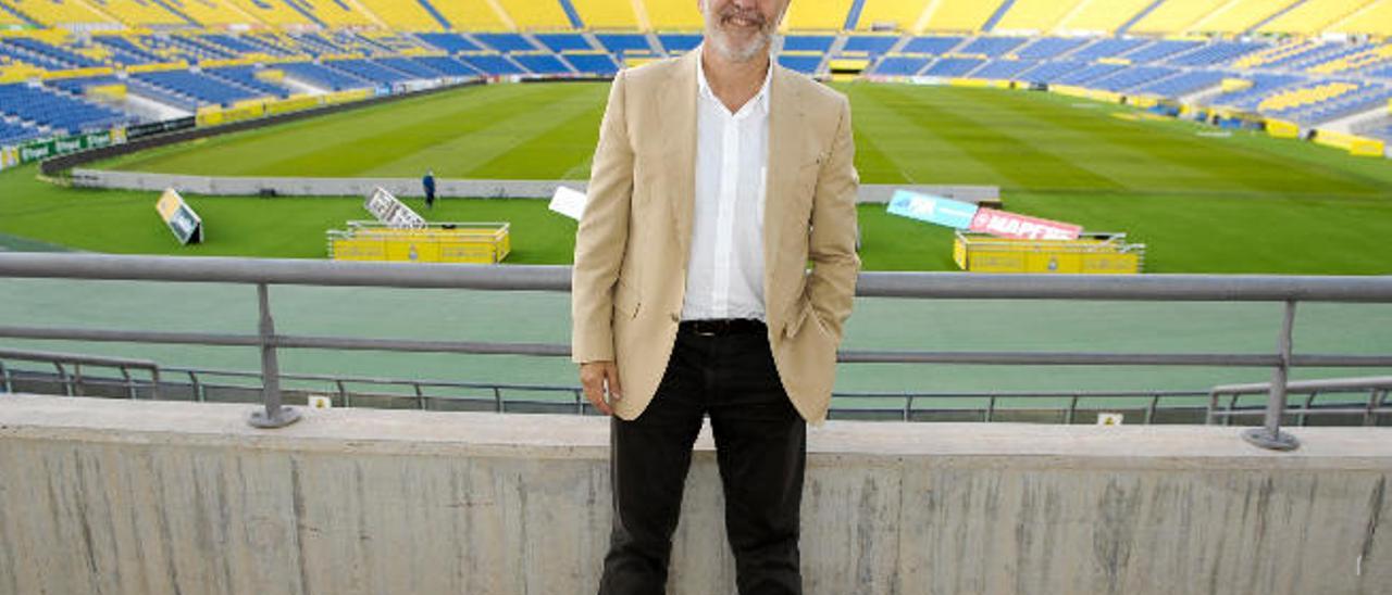 Ángel Víctor Torres, el jueves en el Estadio de Gran Canaria.