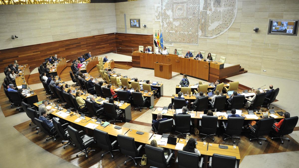 Pleno de la Asamblea de Extremadura del pasado mes de junio.