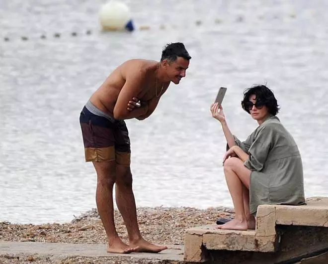 Paz Vega y Orson Salazar en Ibiza
