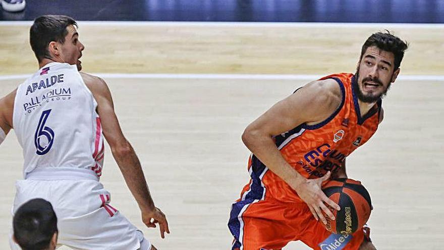 Partido entre el Valencia Basket y el Real Madrid esta temporada